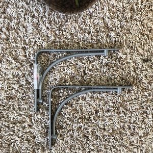 Wall Art - Wall shelf Mounts | Silver, with hardware Wall Art - Wall shelf Mounts | Silver, with hardware